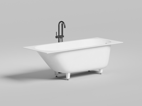 Ванна из литьевго мрамора Salini ORNELLA 102313G 170х70 встраиваемая прямоугольная с ножками - фото 3